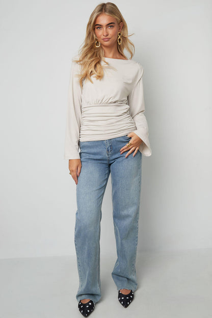 Gimme Lange Mouw Boot Neck Top