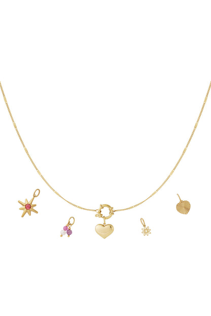 Elegant 14K Gold Plated Heart Pendant Necklace for Everyday Wear