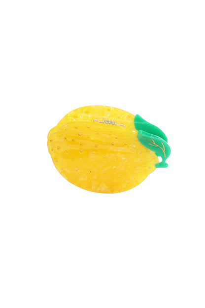 Stylish Yellow Fruit Hair Claw for Spring/Summer
