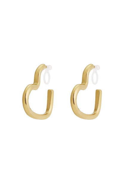 Elegant Heart-Shaped Clip-On Earrings for All