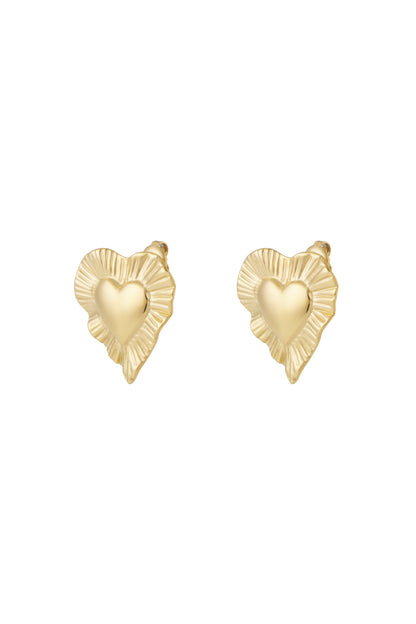 Elegant Heart-Shaped Stud Earrings for Daily Wear