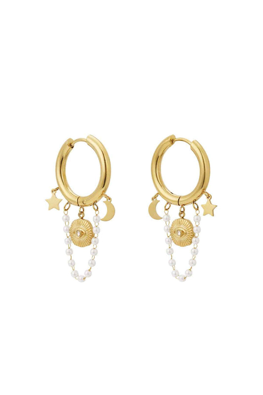 Elegant 14K Gold Plated Drop Earrings for Women