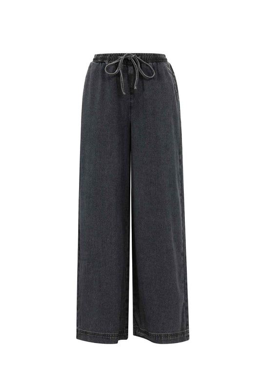 Stylish Wide Leg Denim Pants for All Fit