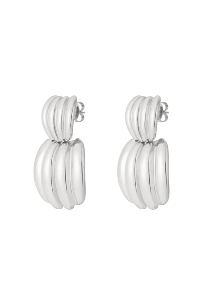 Stylish Stainless Steel Drop Earrings for Everyday Wear