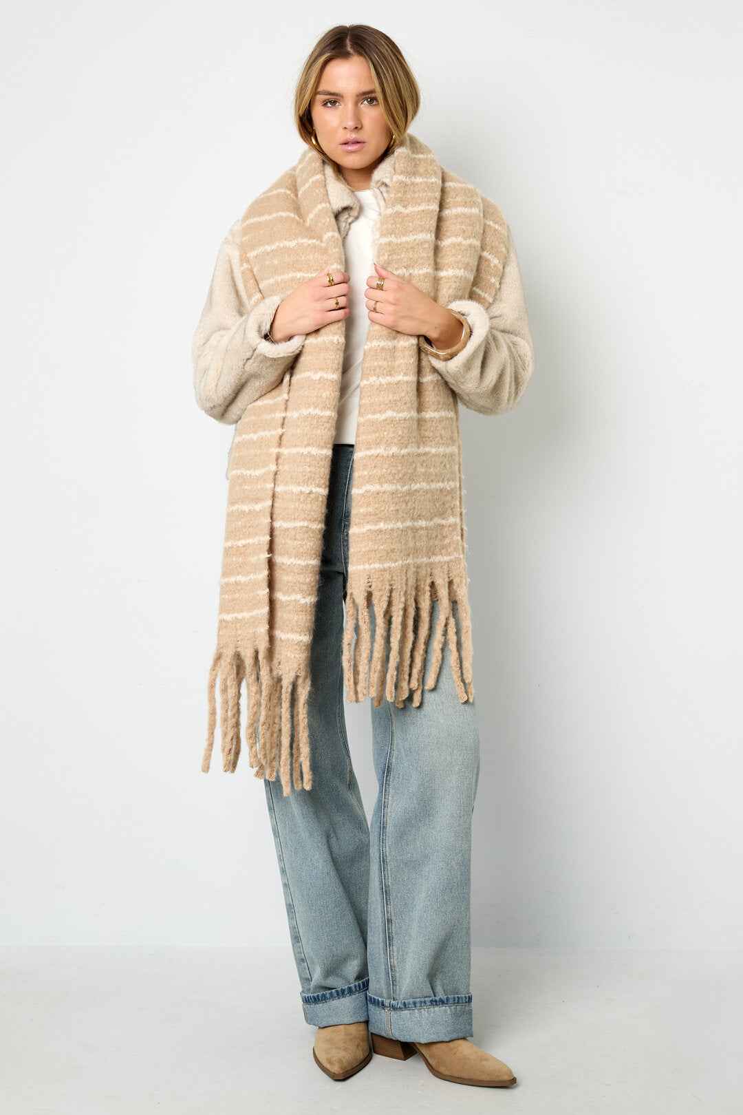 Soft Polyester Winter Scarf for Women, Casual and Stylish