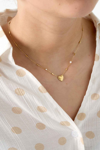 Elegant Heart Pendant Necklace for Everyday Wear