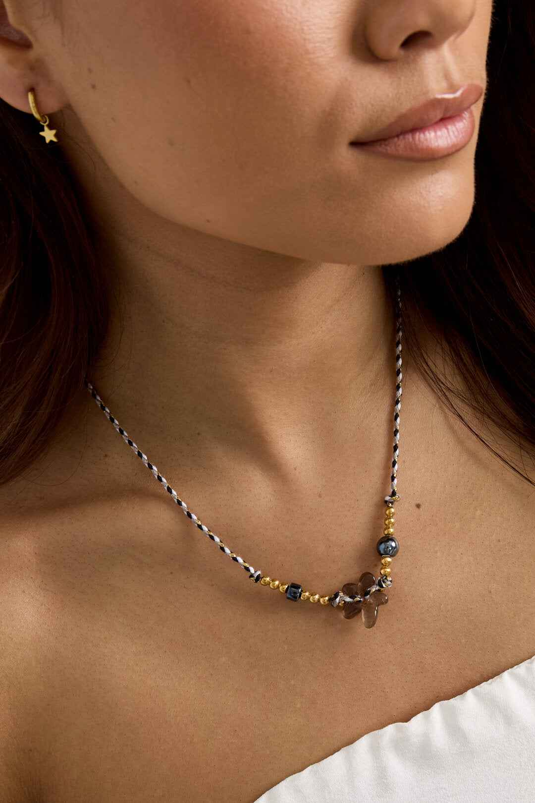 Elegant Beaded Short Necklace for Women, Perfect Fall/Winter Accessory