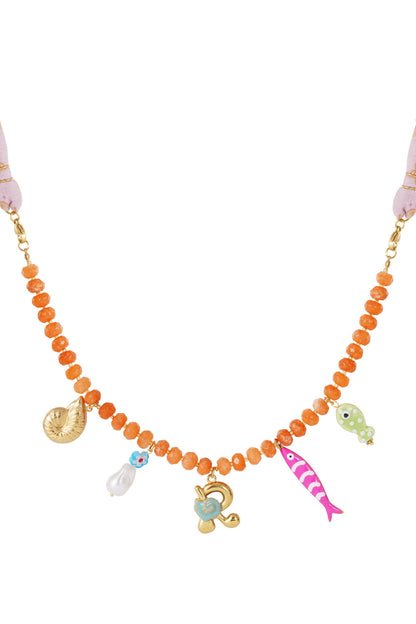 Chic Mixed Color Beaded Necklace for Everyday Style