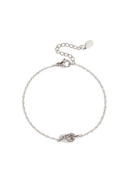 Elegant Stainless Steel Charm Bracelet - All Fit, Simple Style