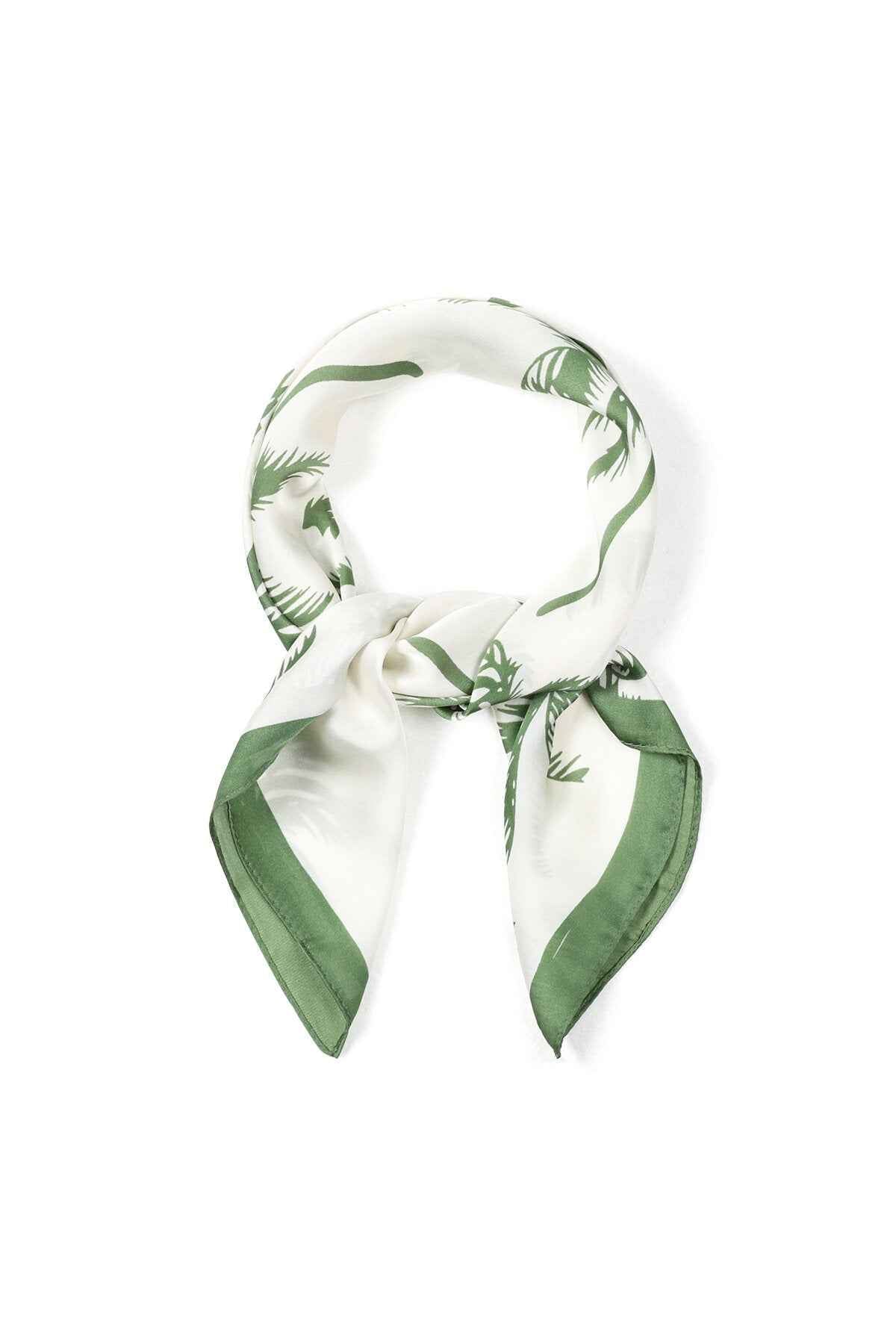 Zomersjaals met plantenmotief, casual, polyester, vakantie-/strandaccessoires