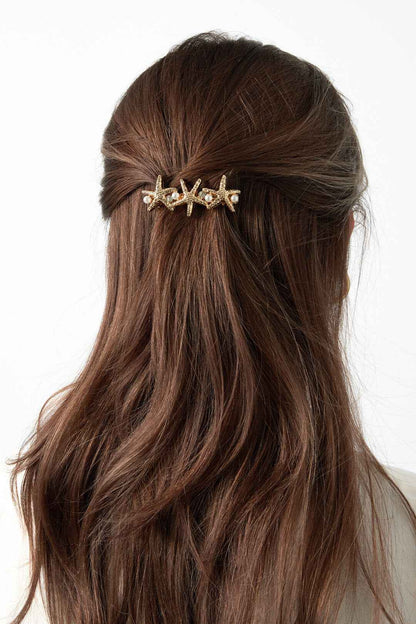 Haarclips met zeestermotief, vakantieaccessoires van legering, dagelijkse accessoires