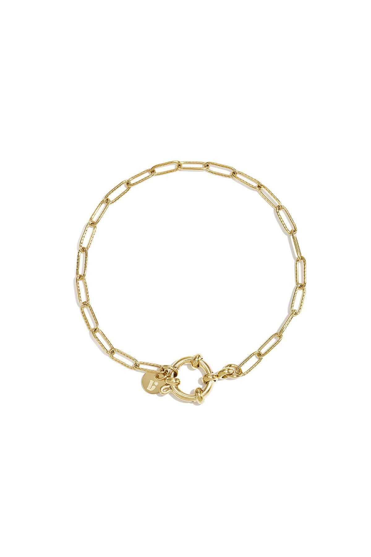 Armband met frontsluiting en ovale schakels