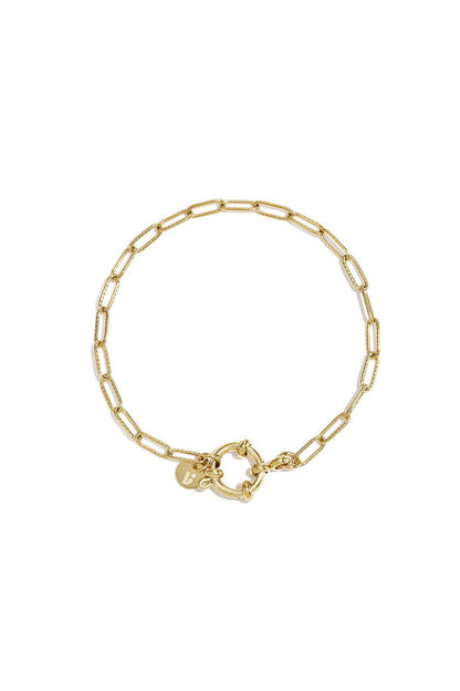 Armband met frontsluiting en ovale schakels