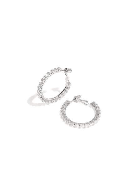 Elegant Circle Party Earrings for Women - Silver & Gold