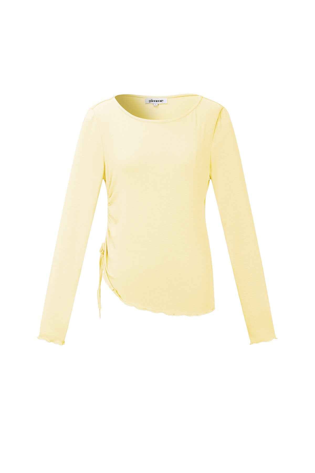 Geplooide longsleeve