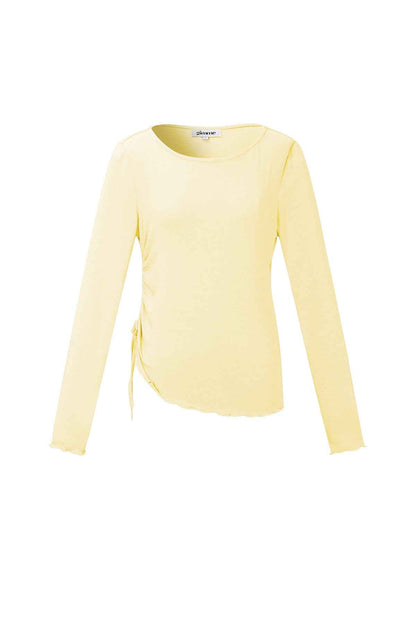 Geplooide longsleeve
