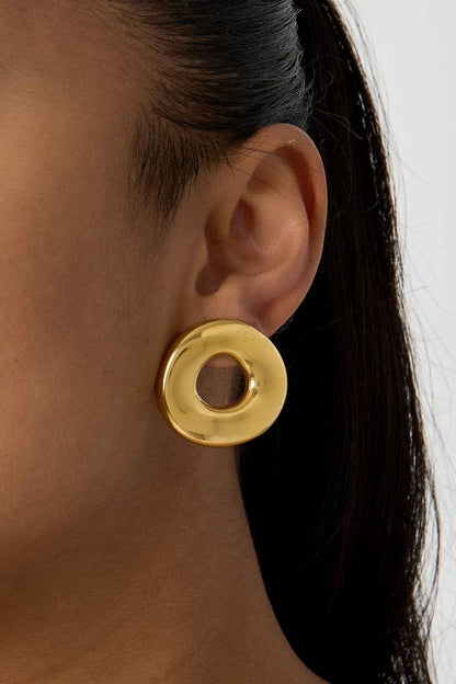 Statement oorbellen in donut vorm