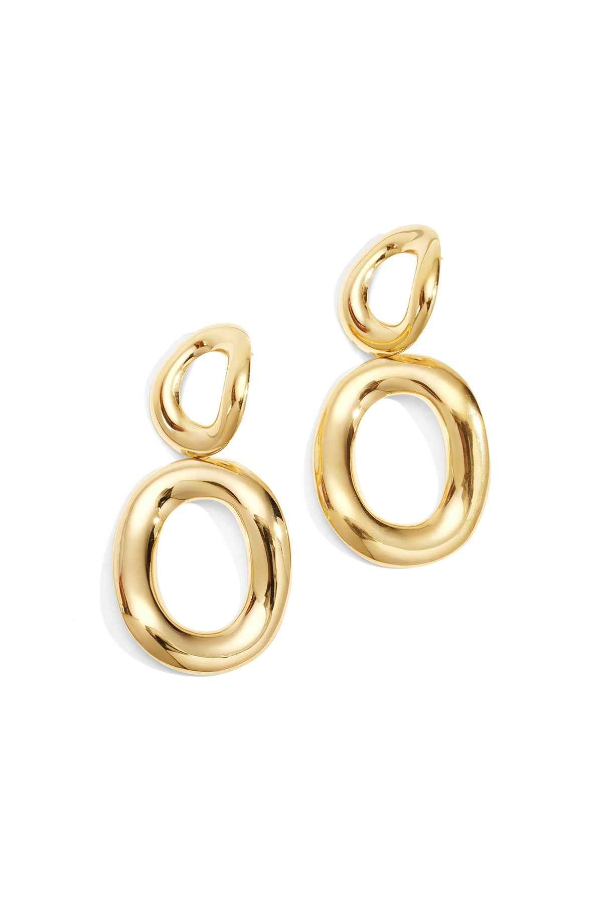 Stainless Steel Drop Earrings circle Casual Daily Simple Series Women's jewelry