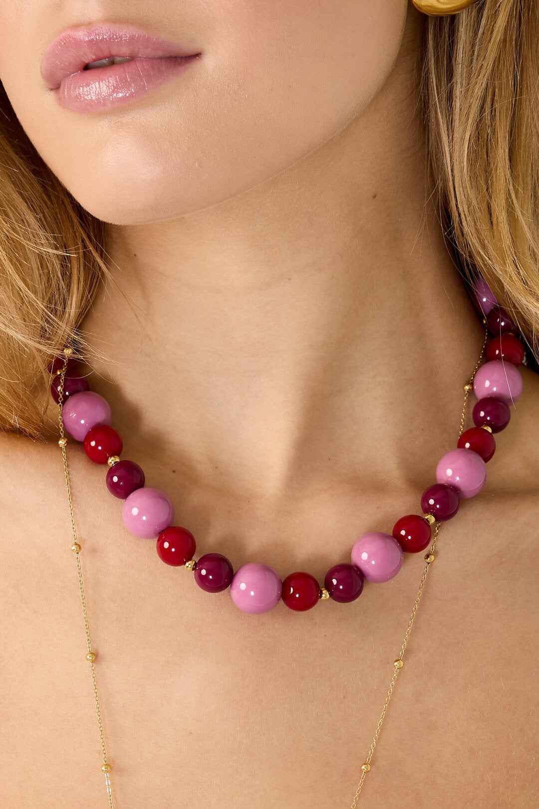 Ketting met kralen verschillende groottes