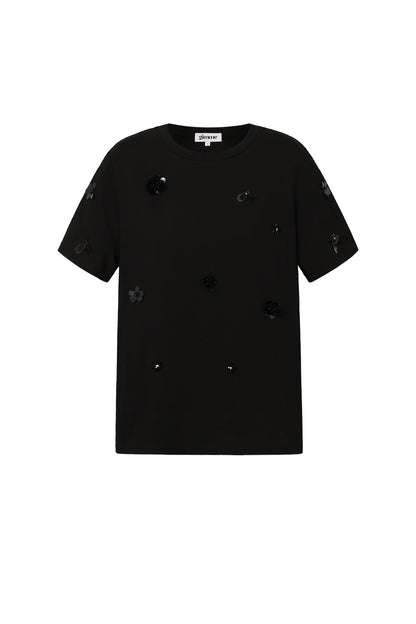 T-shirt met pailletten