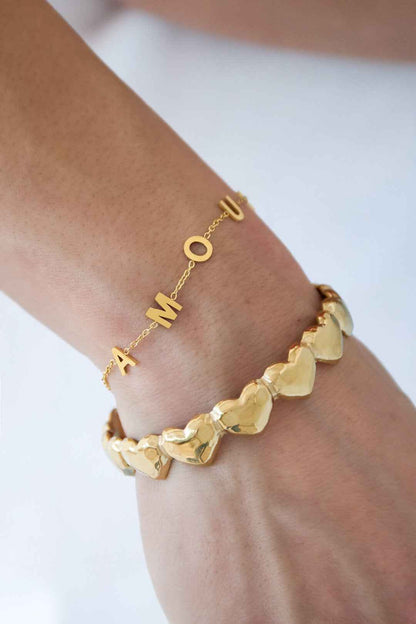 Armband amour chunky letters