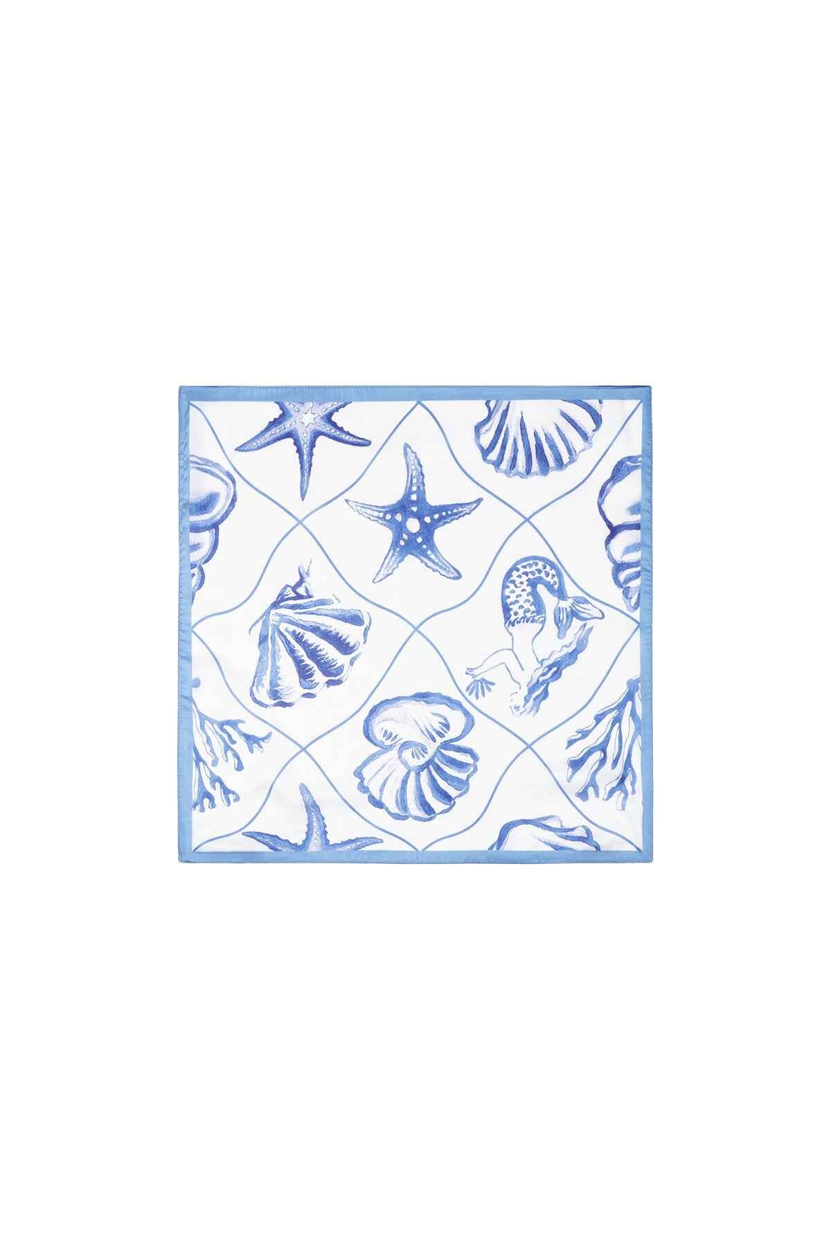 Zomersjaals met schildpadmotief, vakantieprint, polyester, vakantie-/strandaccessoires