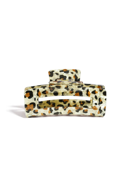 Chic Leopard Print Acrylic Hair Clip for Fall