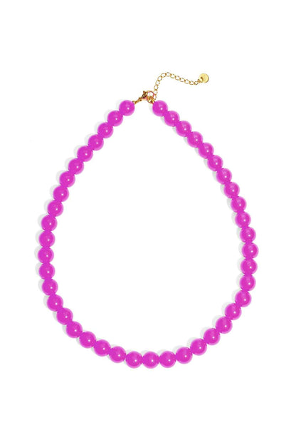 Necklace with medium beads-10mm