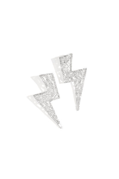 Elegant Irregular Shaped Party Earrings - Silver & Gold