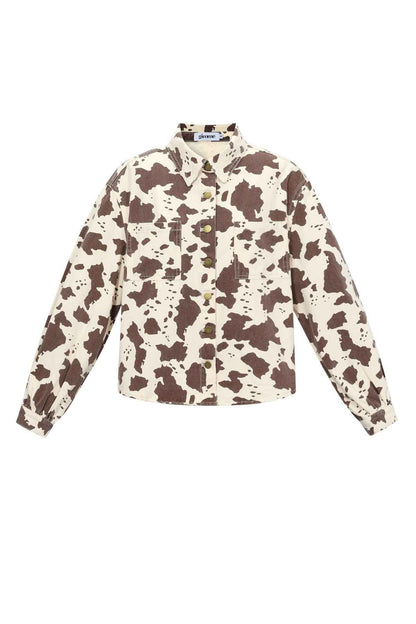 de cowgirl & dol op luipaardprint jeans
