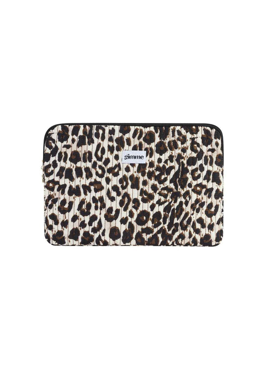 Stylish Brown Leopard Print Laptop Bag for Women