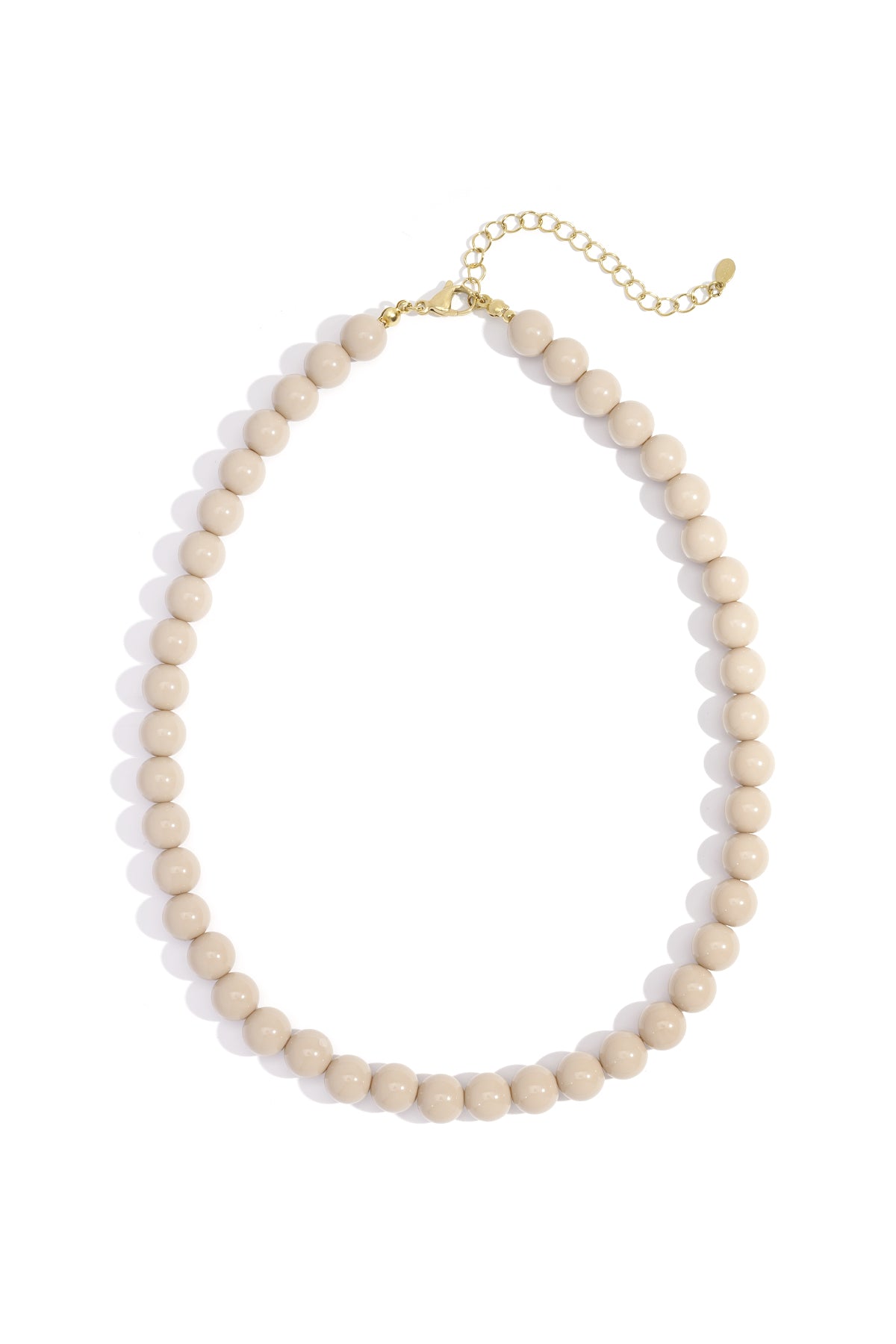 Necklace with medium beads-10mm