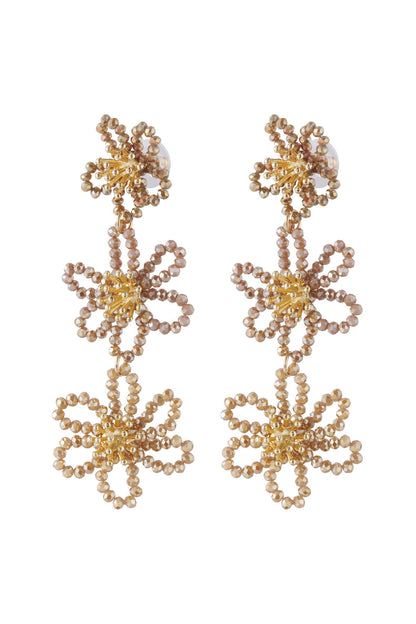 Elegant Multicolour Crystal Dangle Earrings for Women