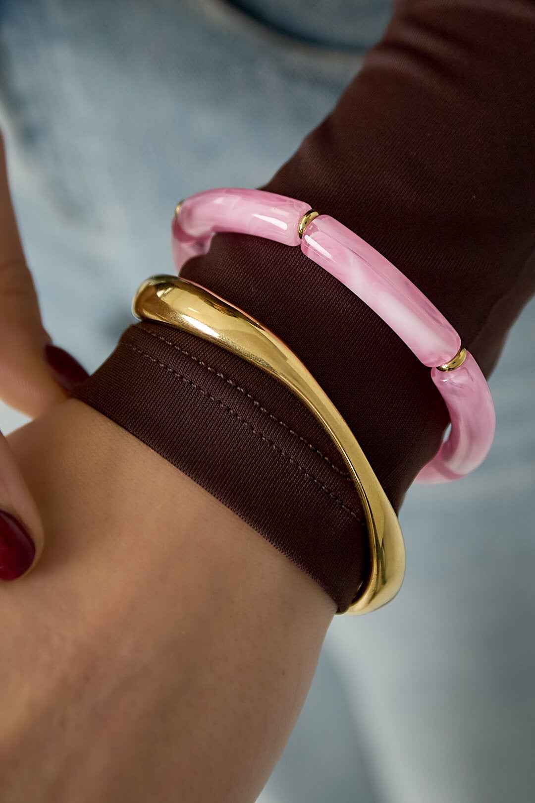 Charming Acrylic Beaded Bracelets for Women