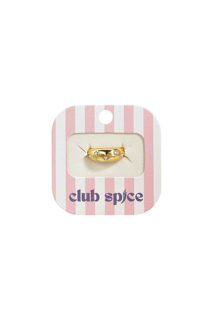 Chunky ring met sterren steentjes