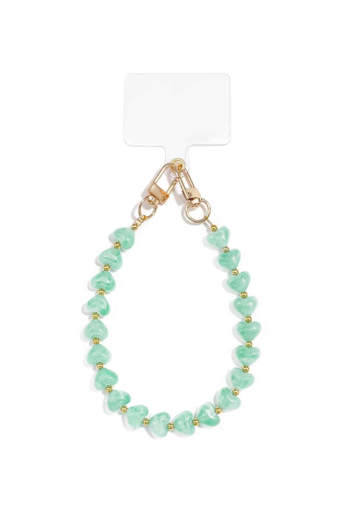 Charming Heart Bead Phone Chain - All Fit, Daily Style