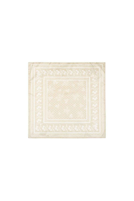 Elegant Beige Polka Dot Summer Scarf for Women