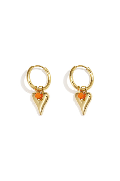 vivid heart oorbellen
