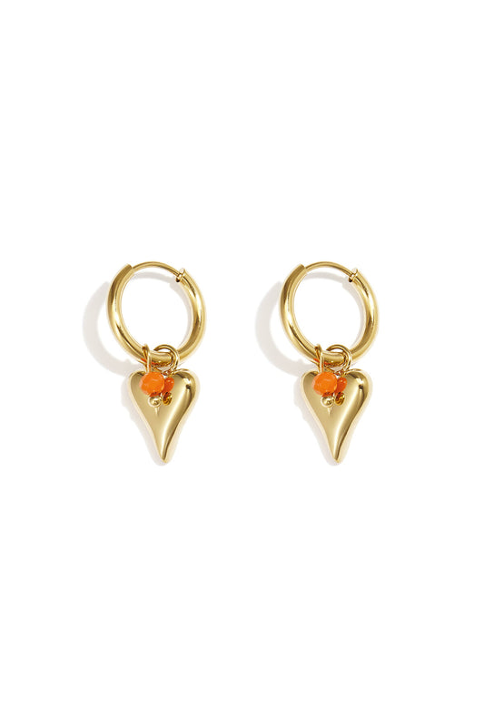 vivid heart oorbellen