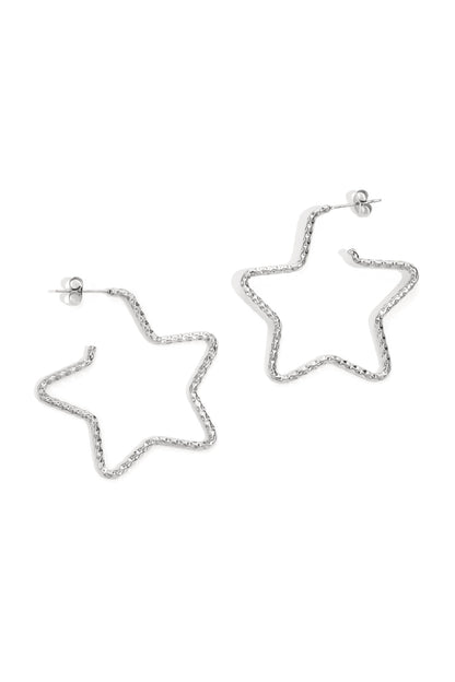 Stylish Star Hoop Earrings for Everyday Glam