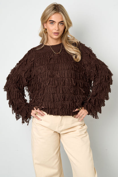 Soft Acrylic Knit Sweater for Cozy Fall/Winter