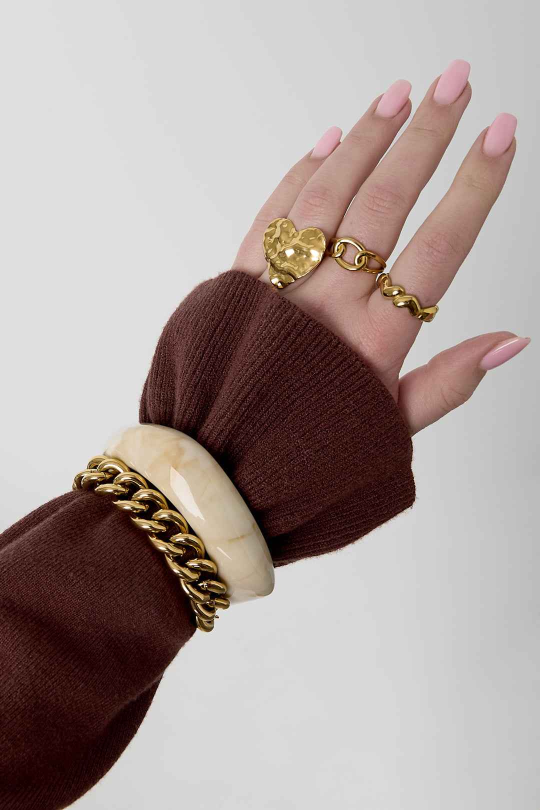 Statement schakelarmband