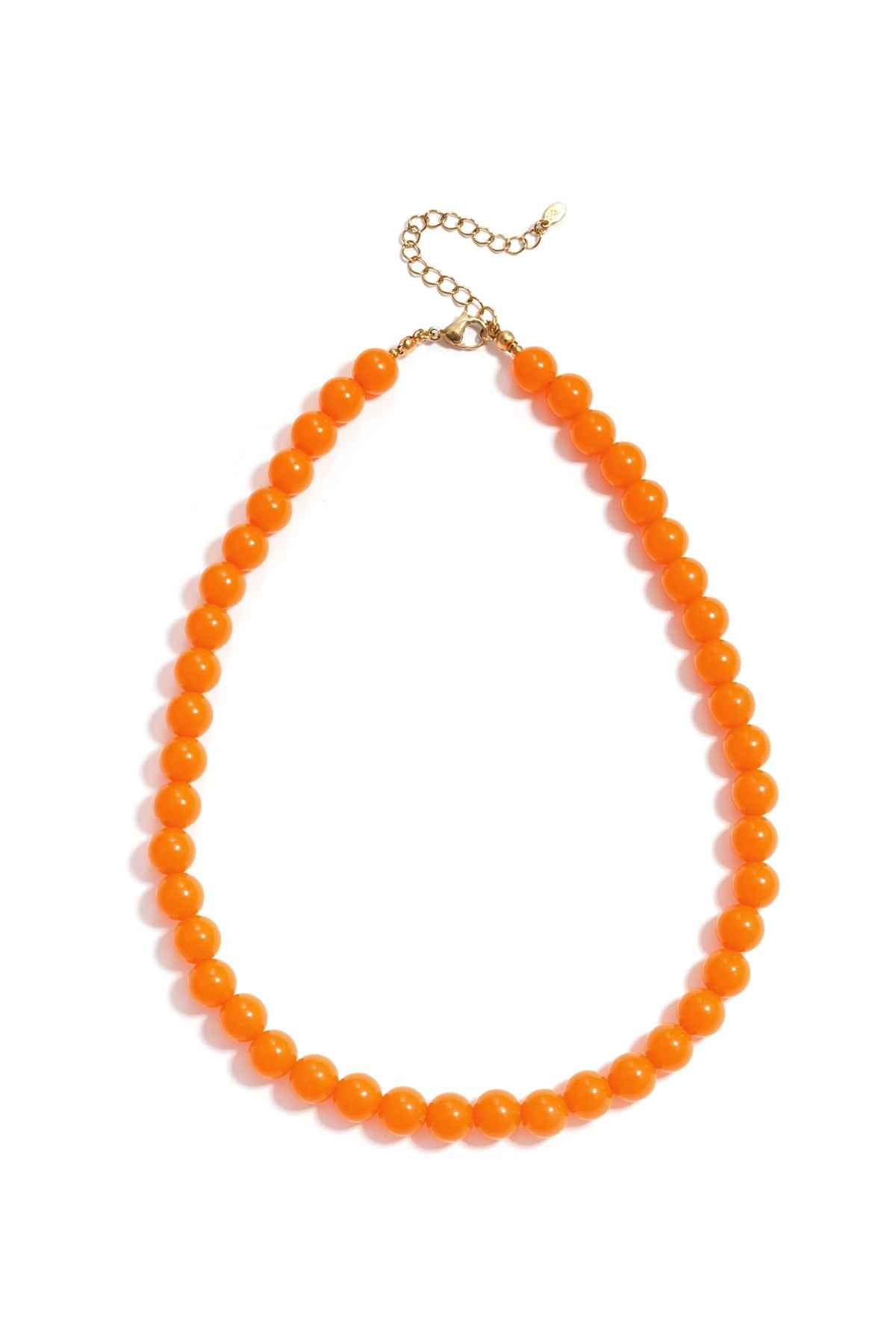 Necklace with medium beads-10mm