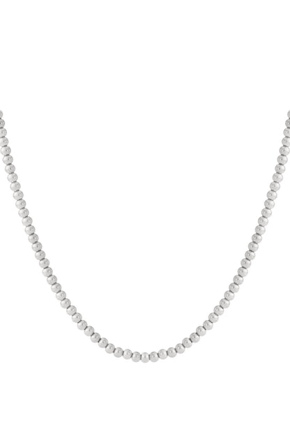 Elegant Simple Beaded Necklace for Women - Silver & Gold