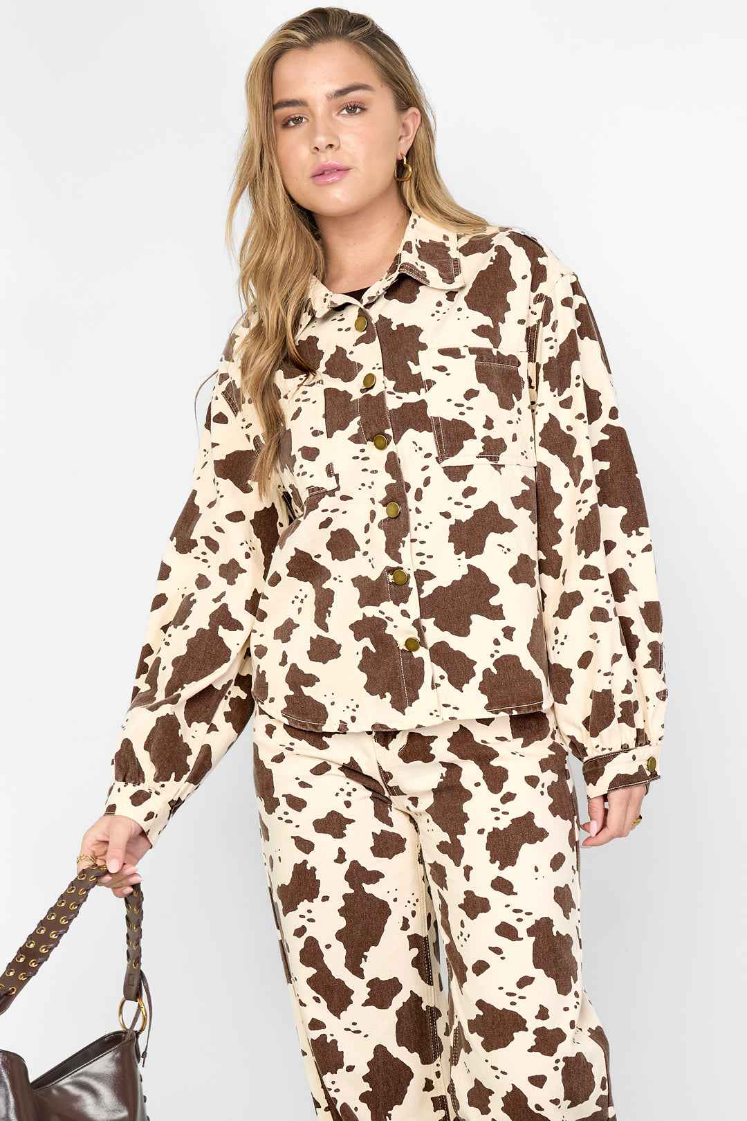 de cowgirl & dol op luipaardprint jeans