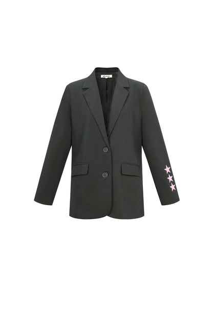 Stylish Grey & Dark Blue Ladies' Suit Set for Fall/Winter