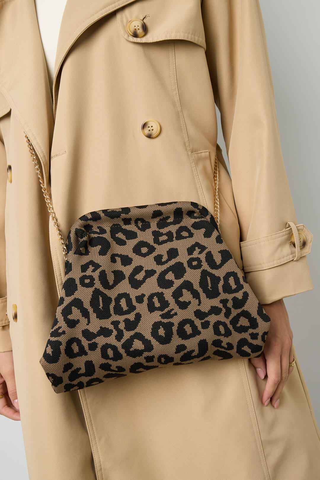 Stylish Leopard Print Half-moon Crossbody Bag for Women
