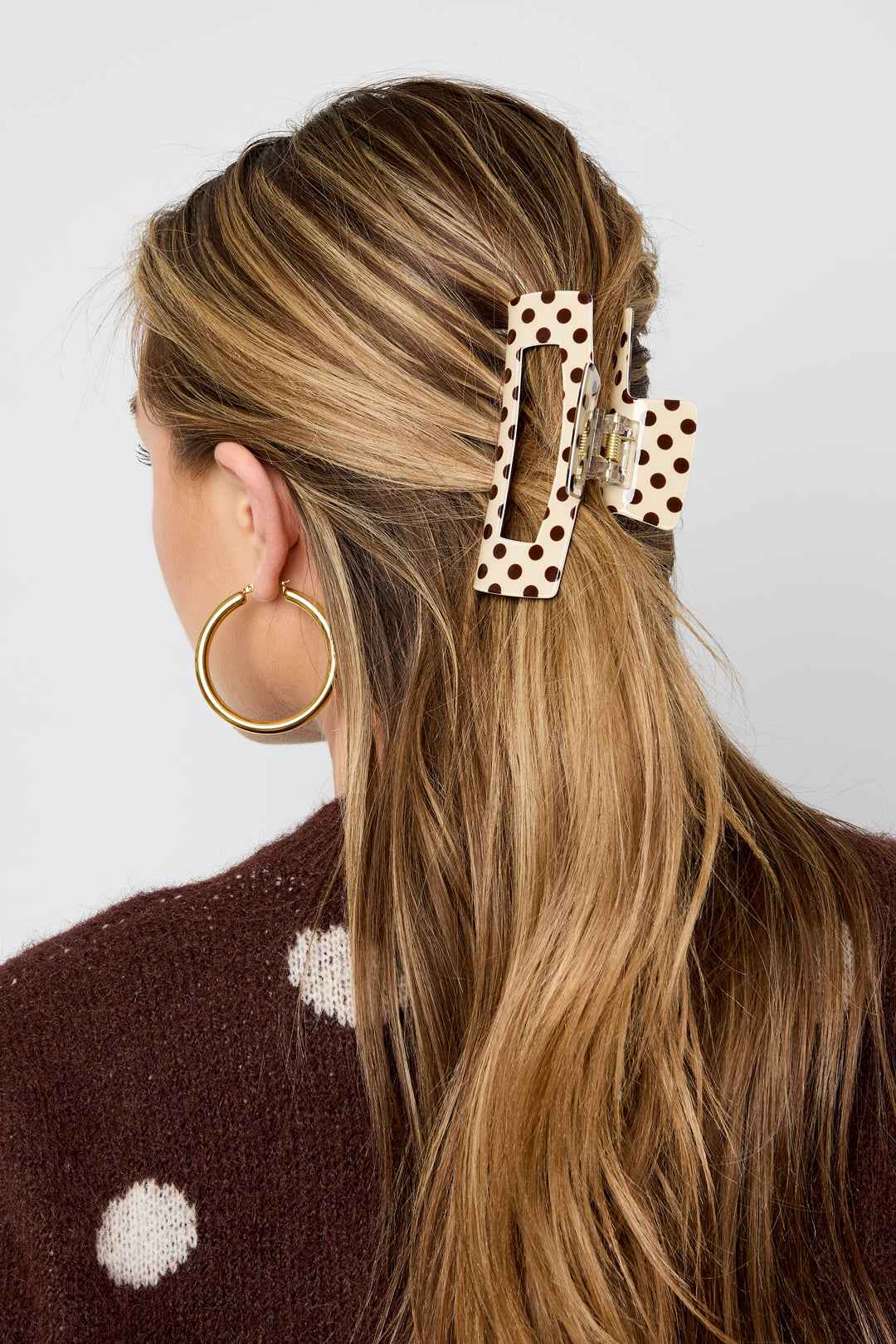 Haarclips met stippen, dagelijkse PVC-accessoires