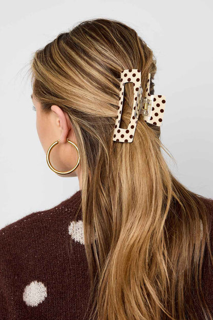 Haarclips met stippen, dagelijkse PVC-accessoires
