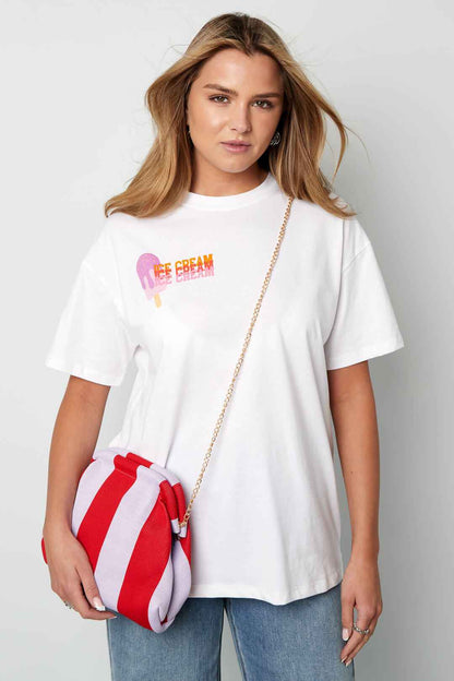 Chic Cotton Half-moon Crossbody Bag for Daily Wear